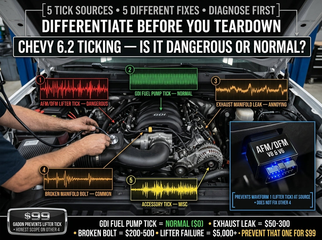 Chevy 6.2 Ticking Noise: Direct Injection or Lifter?
