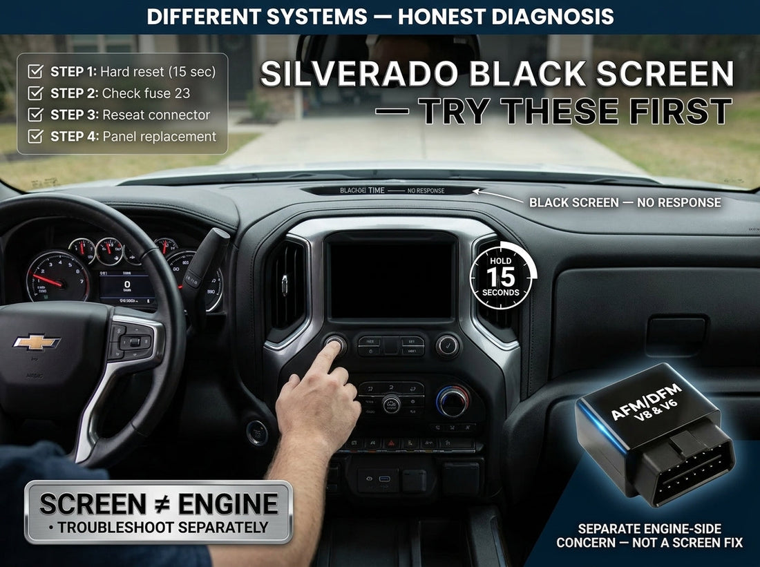 How to Fix a Black Infotainment Screen on a Silverado
