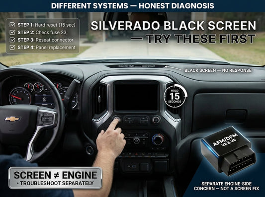 How to Fix a Black Infotainment Screen on a Silverado