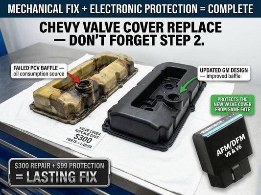 Chevy 5.3 Valve Cover Replacement to Stop Oil Burn