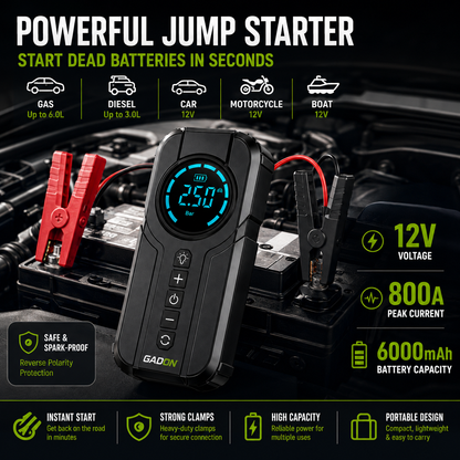 GADON 4-in-1 Jump Starter & Air Compressor