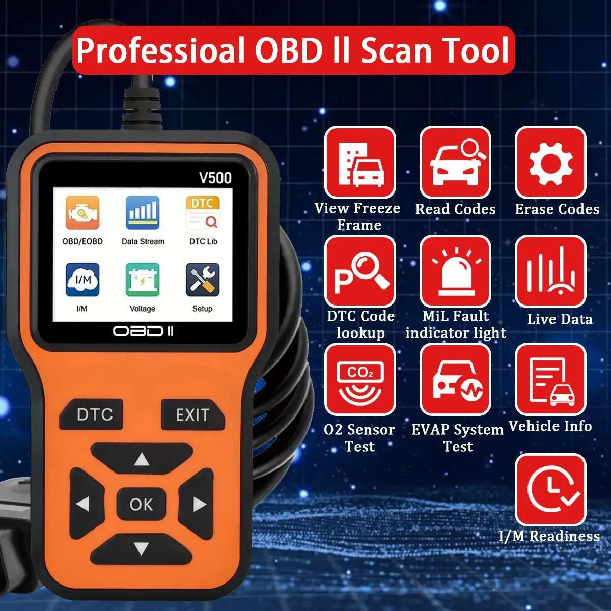 V500™ OBD2 Scanner & Code Reader