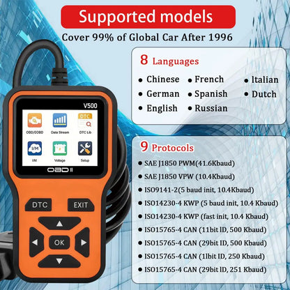 V500™ OBD2 Scanner & Code Reader